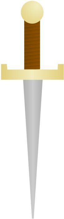 graphic image of a dagger