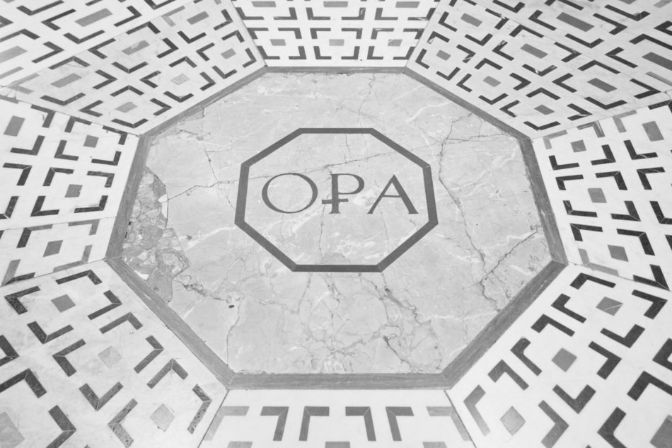 marble floor in the church in firenze