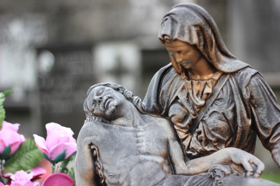 Beautiful cemetery in Italy