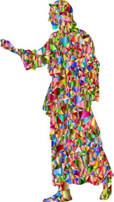 jesus christ in abstract image