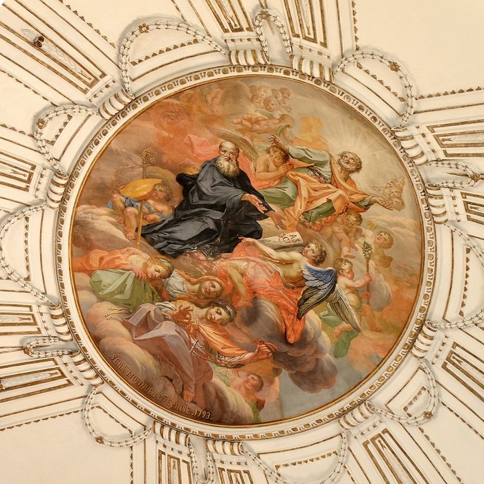 ceiling in the church of San Giuseppe in Sicily