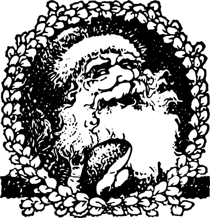 retro picture of Santa Claus