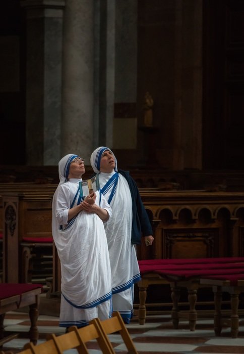 two nuns in the cathedral, esztergom
