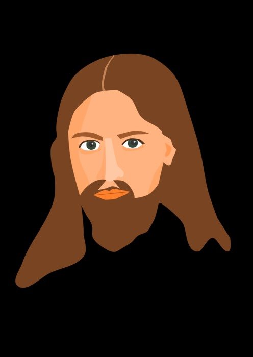 Jesus as a drawing