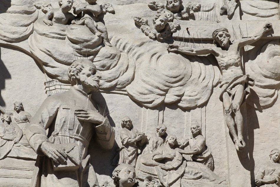Beautiful sculpture of the Jesus Christ in Italy