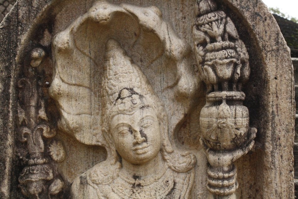 god Shiva as a stone statue