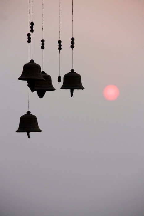 bells at sunset