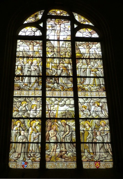 church window like a huge stained glass window