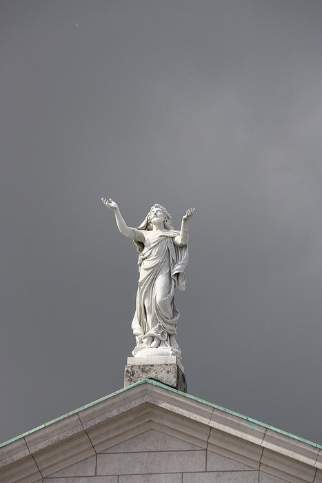 Statue on the Church
