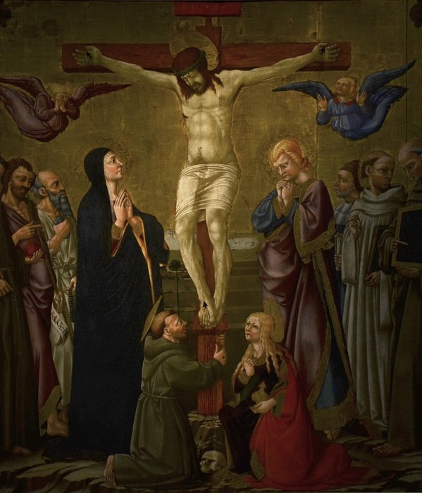 church painting in church of florence
