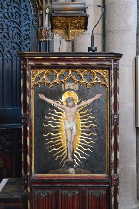 image of Jesus in church interior