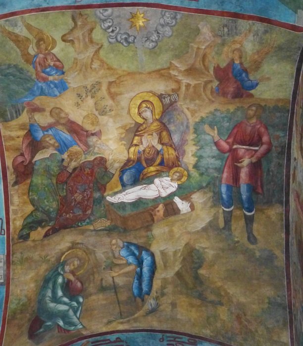religious painting in the orthodox church in Russia
