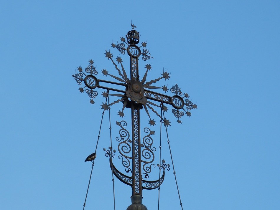 beautiful orthodox cross in suzdal