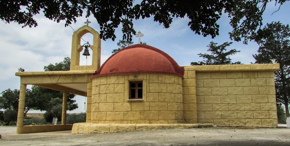 orthodox old church in vysoules in cyprus