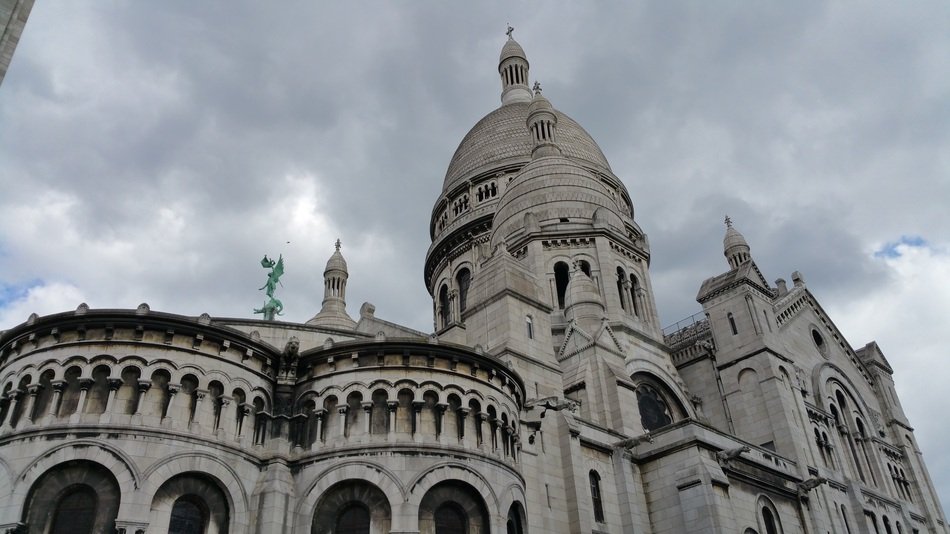 Landscape of Sacre Coeur in Paris