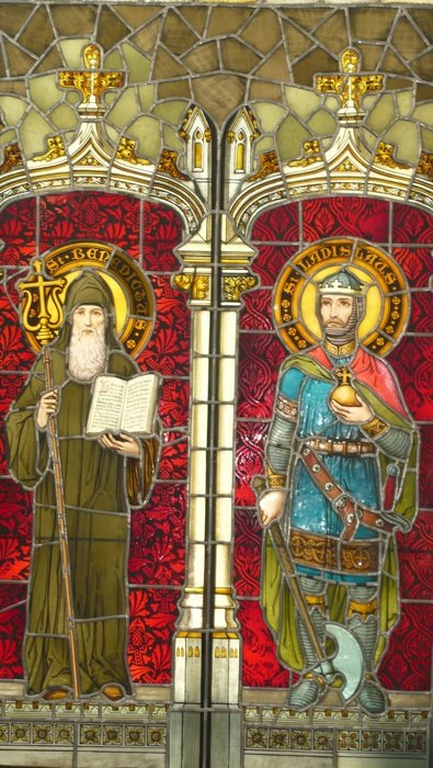 colorful cathedral icons in Pecs