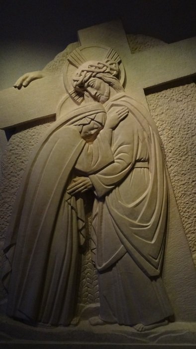 Virgin Mary and Jesus on the Crucifix