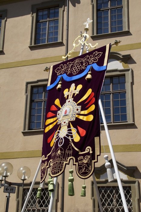 Flag of equestrian procession