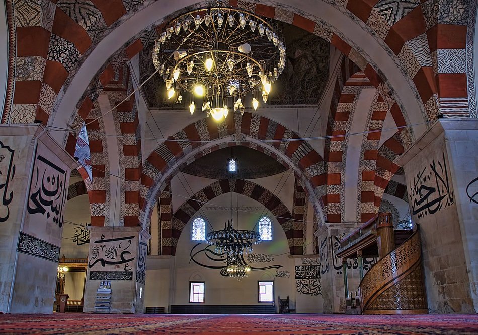 inside of religion karaman mosque
