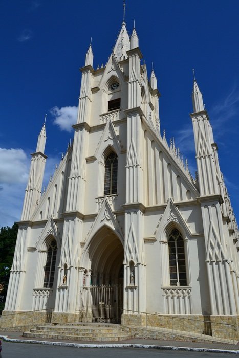 church against the blue sky