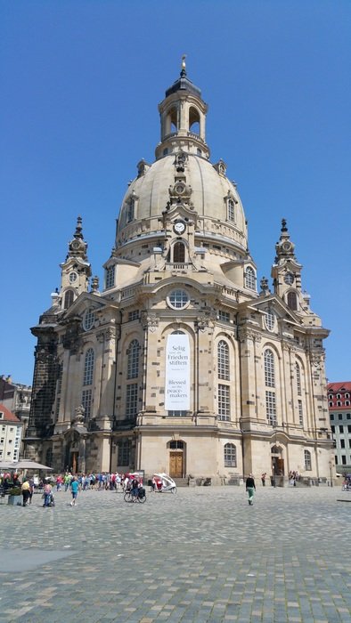 exterior of the Dresden frauenkirche