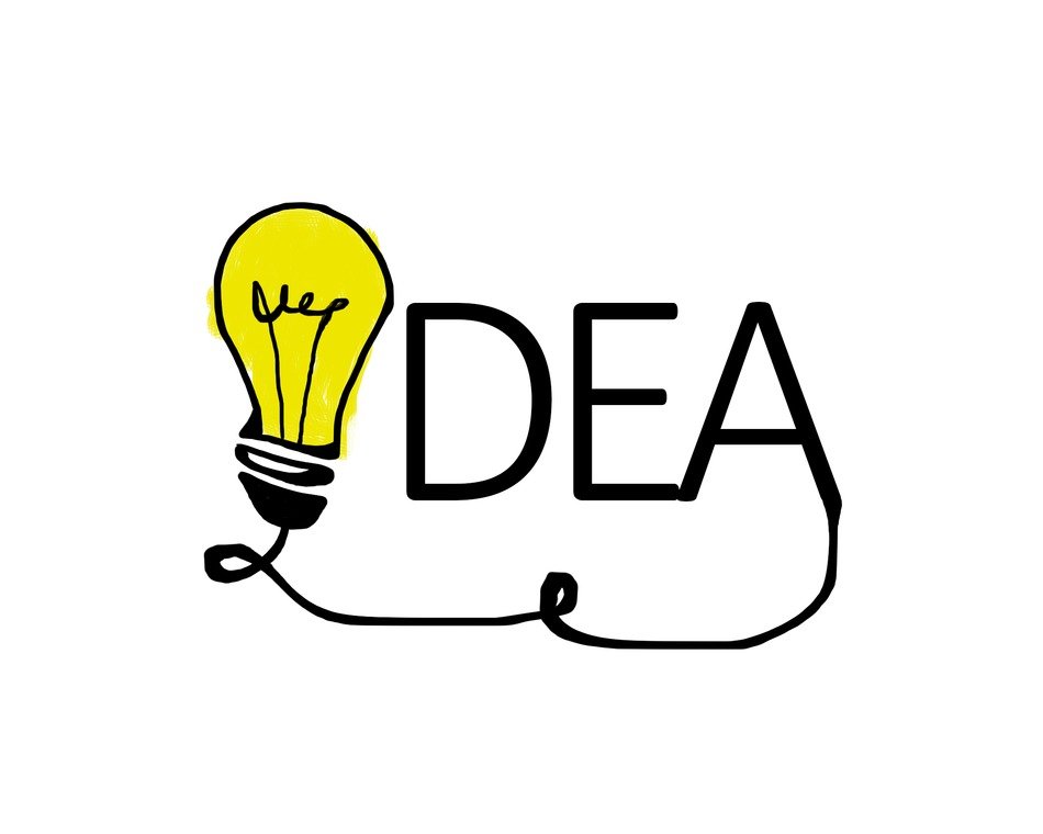 painted light bulb and inscription idea