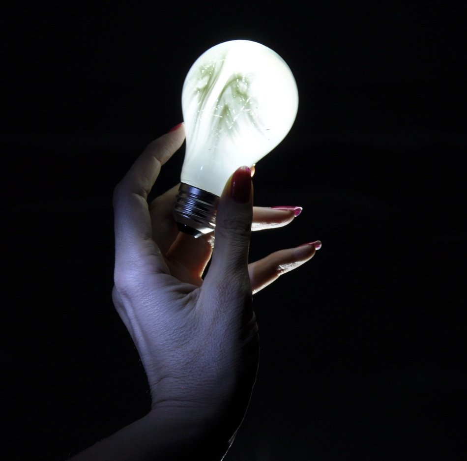 white Light in the Hand