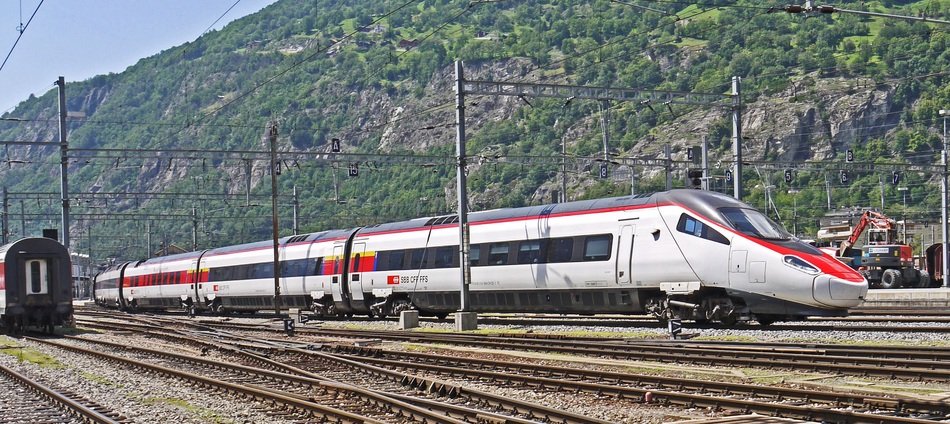 Switzerland-Italy Brig near the mountains