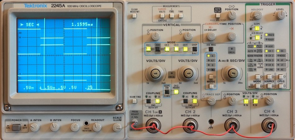 electronic equipment of a company Tektronix