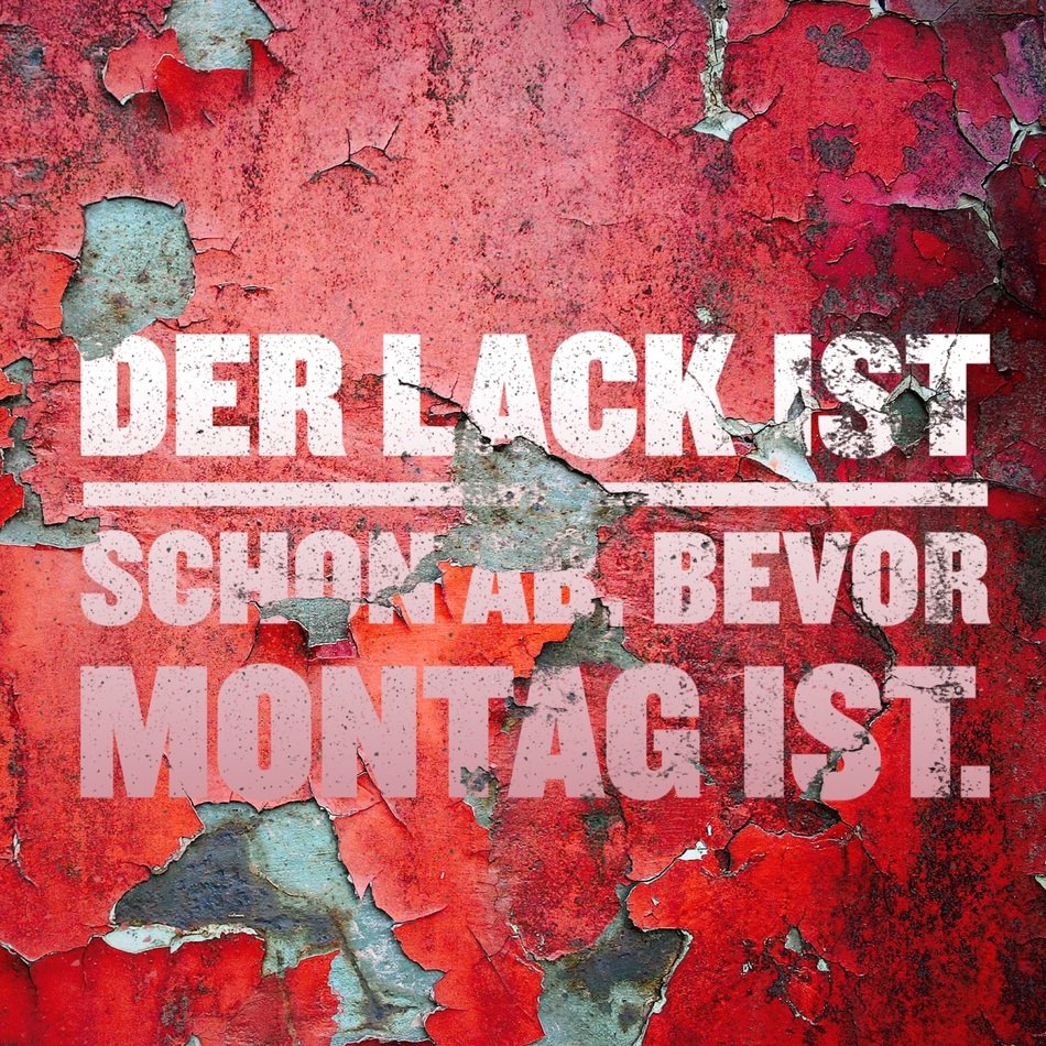 grunge wall with peeled paint and lettering