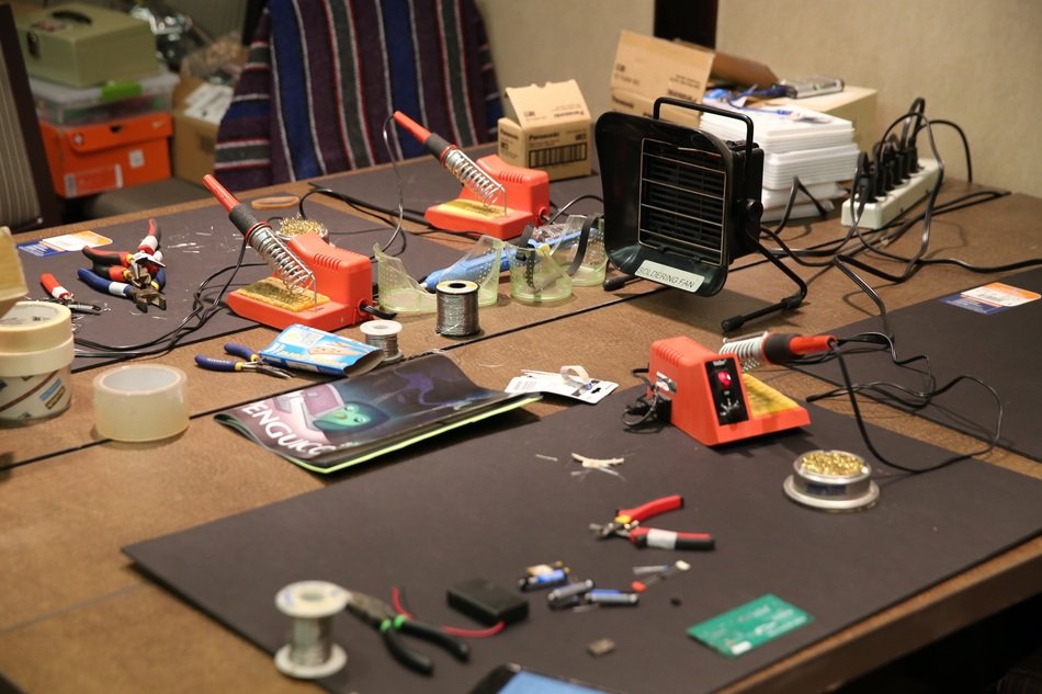 Arduino kit in the soldier station