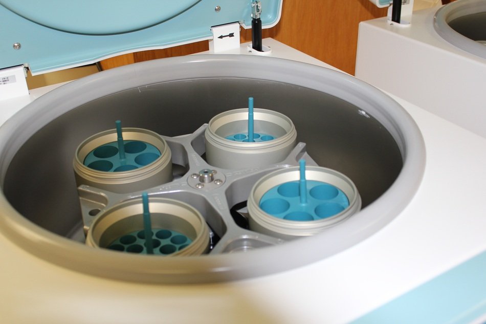 Centrifuge in the laboratory