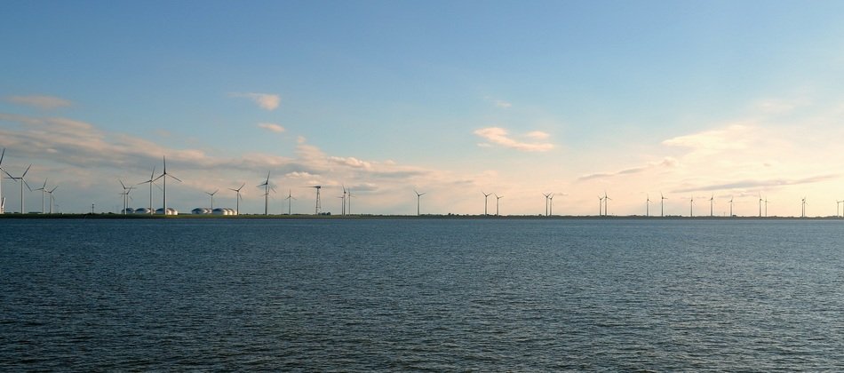 remote view of the wind park