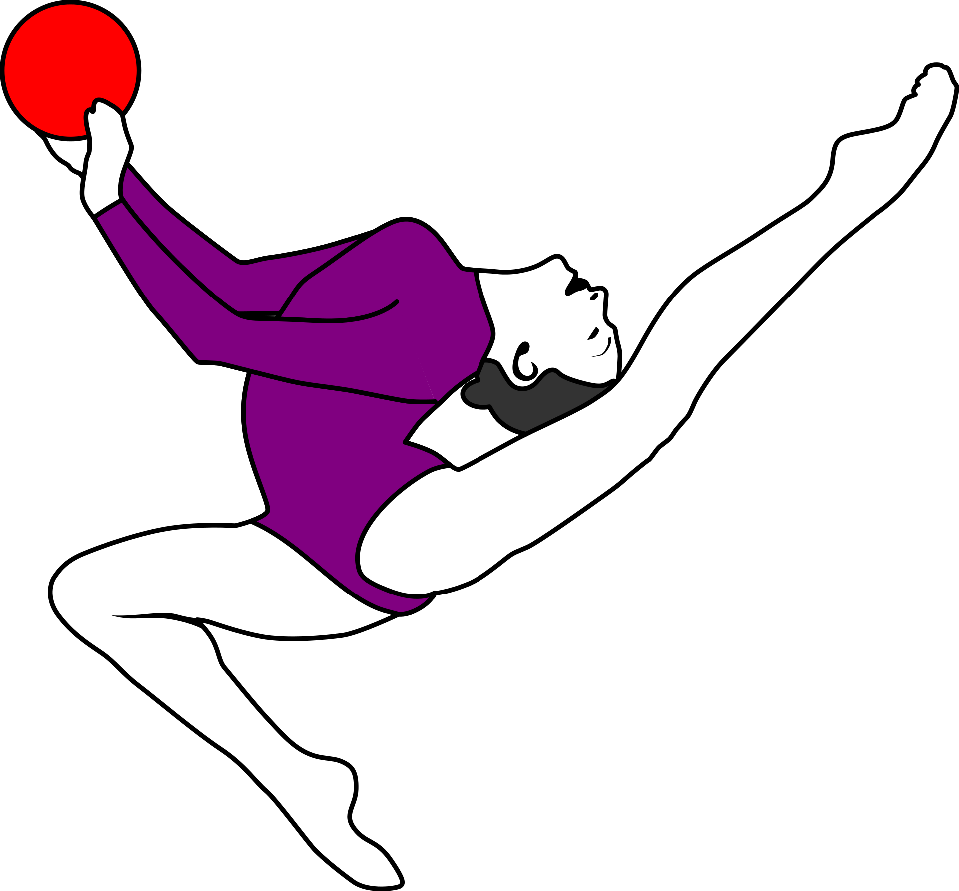 Ball Rhythmic Gymnastics as a drawing free image download