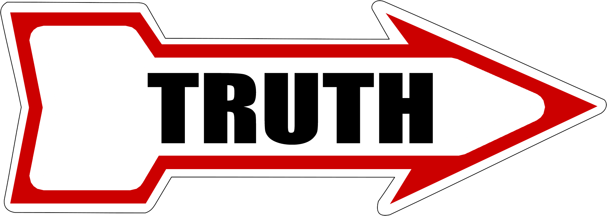 Truth Arrow sign drawing free image download