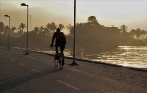 Cycling by the Pond