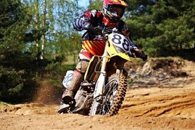 participant in motocross number 88