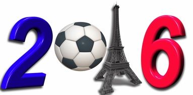 clipart of 2016 european soccer championship in symbols