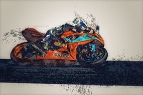 picture of racing motorcycle