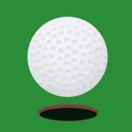 clipart of the white golf ball