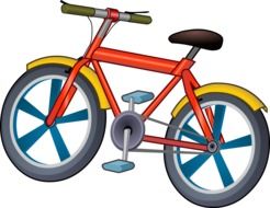 graphic image of a colorful sports bike