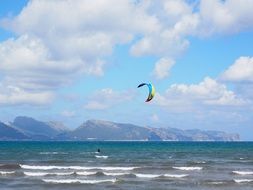 Kitesurfer bay of pollensa