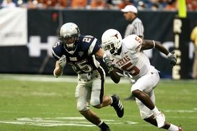 american football on field in texas