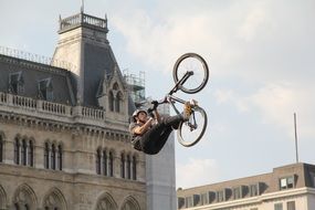 guy makes a bike ride