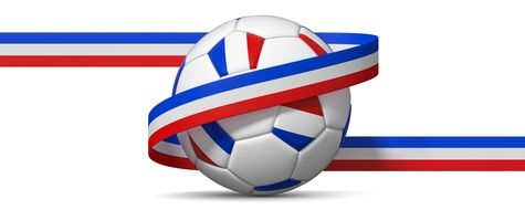 Football France Flag Loop Ball drawing