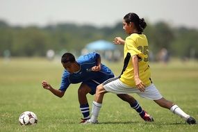 game of football youth team in Texas