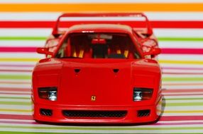 red ferrari model car