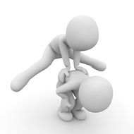 sports game of white figures