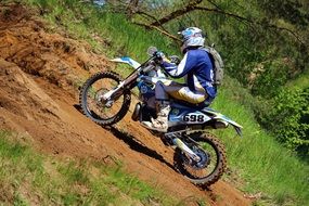 motocross or motorsport on a sunny day