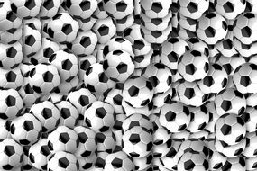 A lot of the football balls clipart